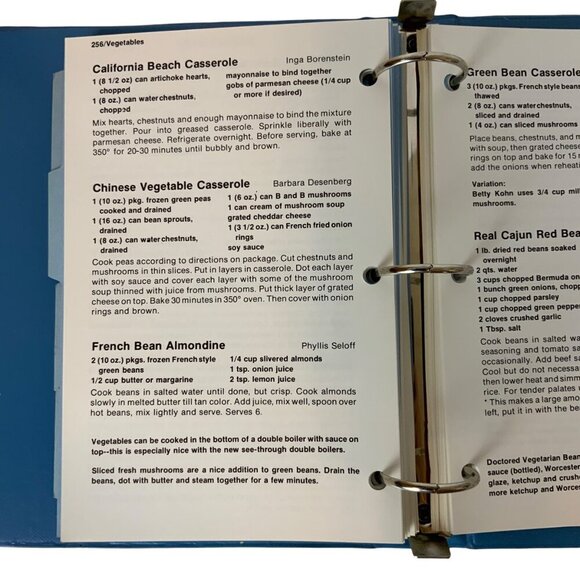 A Cooks Tour Of Shalom Cookbook By Temple Shalom Sisterhood Dallas 1978 Binder - Picture 15 of 16